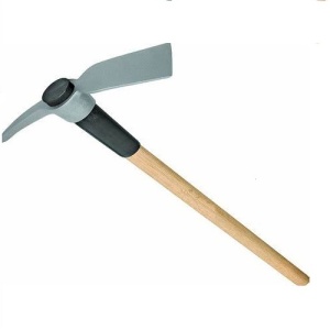 Cutter-Mattock-With Wooden Handle