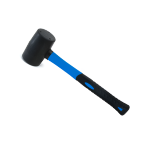 Black Rubber Mallet With FiberGlass Handle
