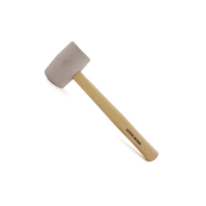 White Rubber Mallet With Hickory Handle