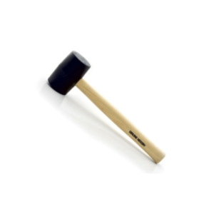 Black Rubber Mallet With Hickory Handle