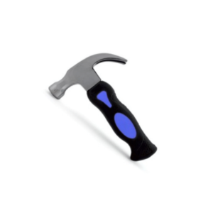 Stubby Claw Hammer With Fiberglass Handle